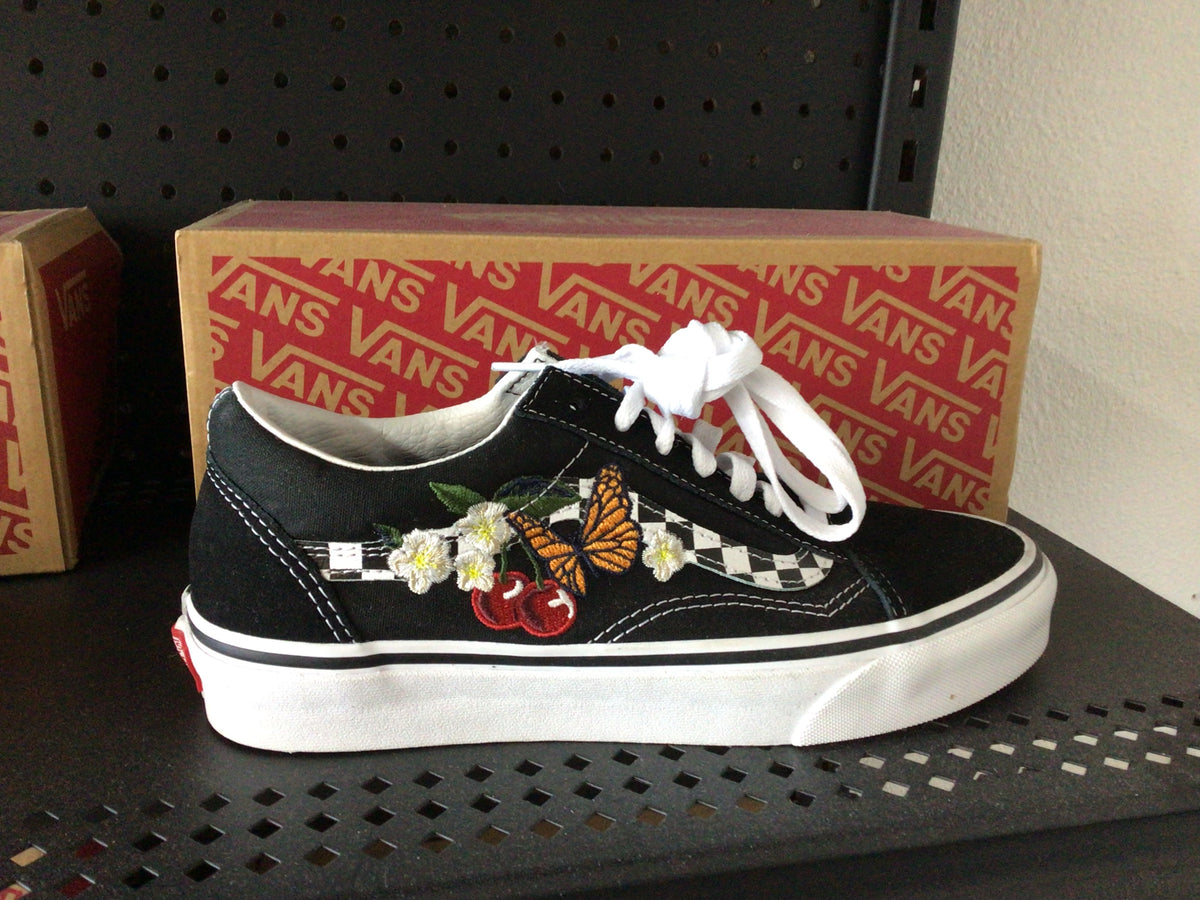 Old Skool Checker Floral Black Vans women’s size 7.5