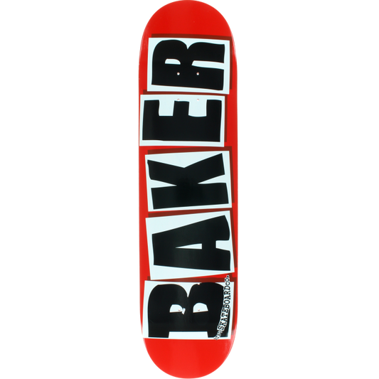 BAKER BRAND LOGO DECK-7.88 RED/BLACK