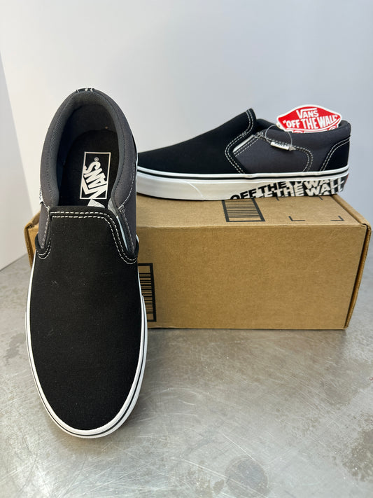 Men’s Asher OTW sidewall Black/Grey Vans size 9