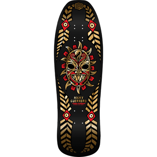 Powell- Peralta GUERRERO MASK 07 DECK-10x31.75 BLK/GOLD