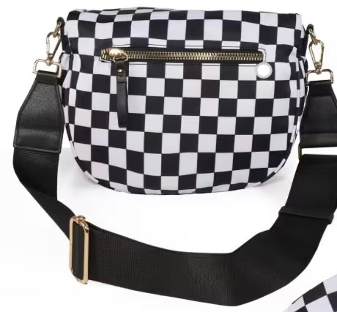 Checker Crossbody Bum Bag