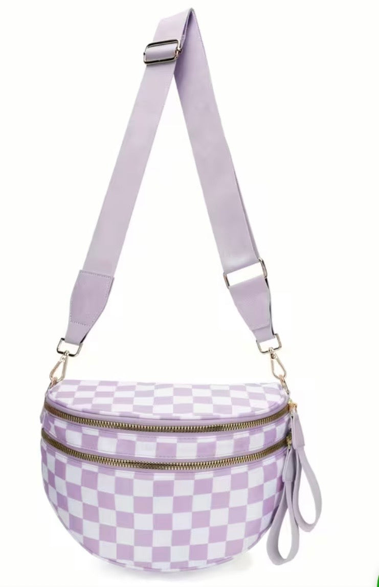 Checker Crossbody Bum Bag