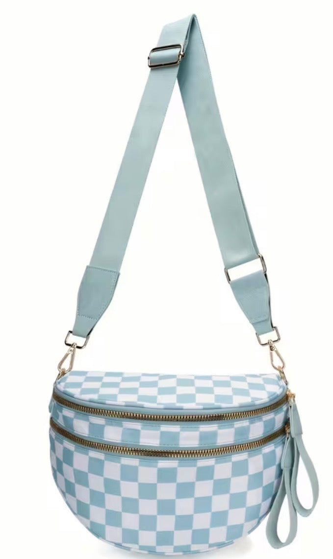 Checker Crossbody Bum Bag