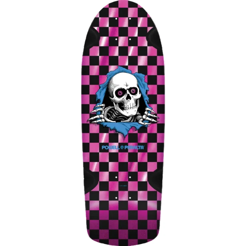 Powell Peralta Skateboard Deck OG Ripper Checker 18 Pink Foil 10.0