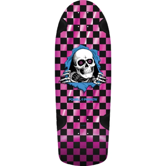 Powell Peralta Skateboard Deck OG Ripper Checker 18 Pink Foil 10.0