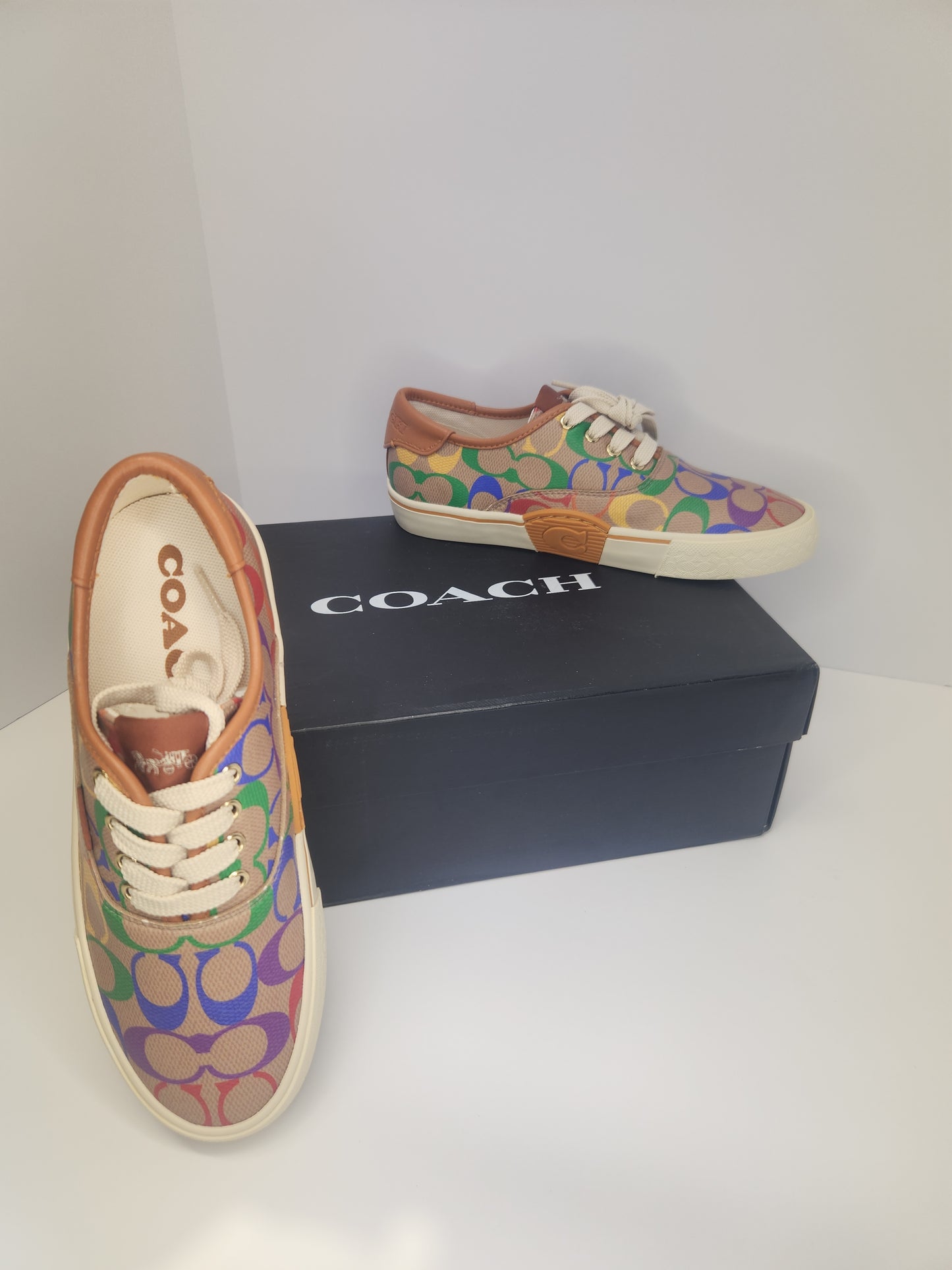 Coach citysole skate rainbow womens 5.5B